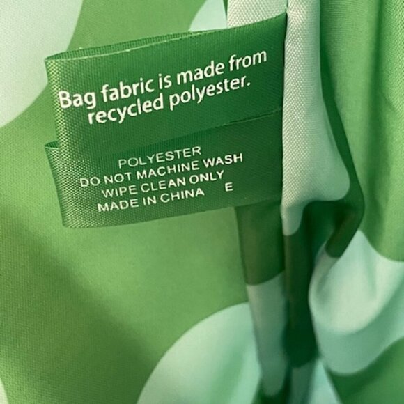CLINIQUE X KATE SPADE Limited Edition Green Polka Dot Tote - Picture 9 of 16